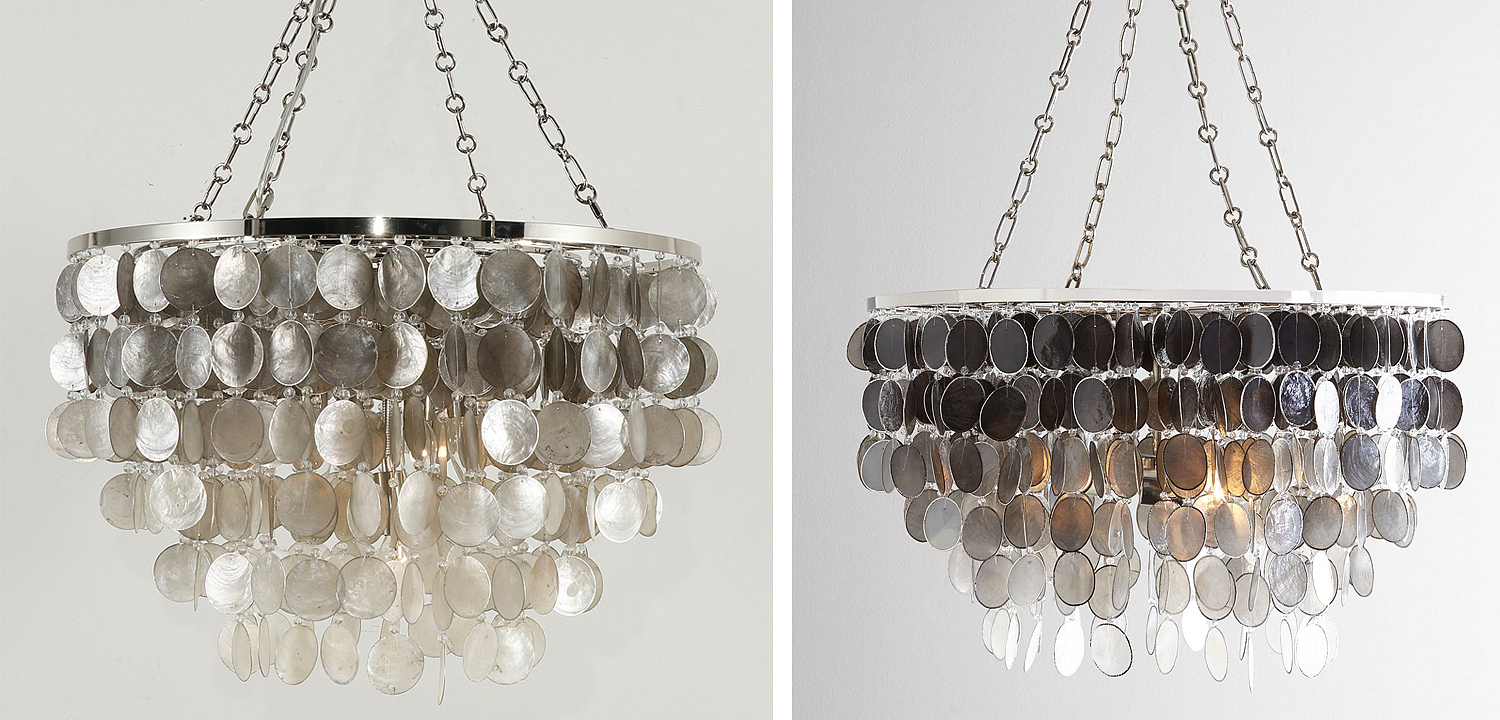 Люстра из ракушек SHELL Chandelier grey 61 Люстра из ракушек SHELL Chandelier grey 61 - Loft-Concept в Перми