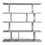 Белый дизайнерский Стеллаж Ring White Wood Bookcase варинант исполнения - 2 | Loft Concept в Перми