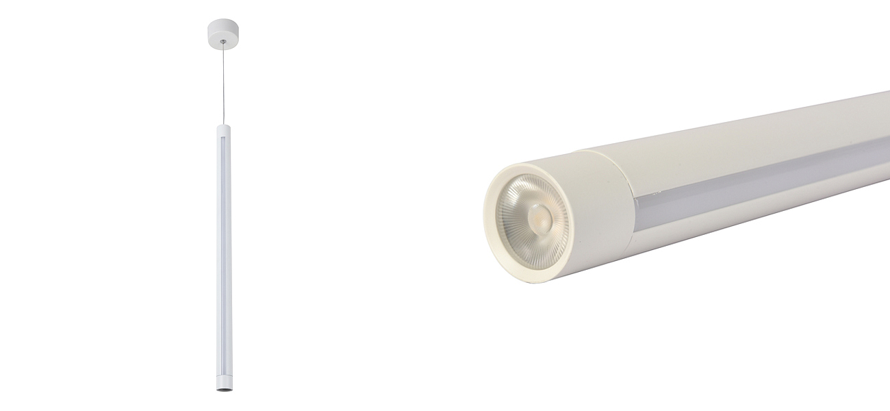 Белый подвесной светильник TRUMPET TUBE Белый подвесной светильник TRUMPET TUBE - Loft-Concept в Перми