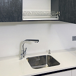 Угловой кухонный гарнитур Жемчужный белый Серый Clarke Kitchen Set White Grey варинант исполнения - 7 | Loft Concept в Перми