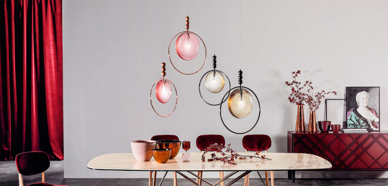 Подвесной светильник c цветным стеклом Tonin Casa Lampada Dreamy Подвесной светильник c цветным стеклом Tonin Casa Lampada Dreamy - Loft-Concept в Перми