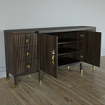 Большой Комод-буфет Elsa Dreams Walnut с ящиками варинант исполнения - 5 | Loft Concept в Перми