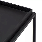 Тумба чёрная на колёсах Cabinet on Wheels варинант исполнения - 4 | Loft Concept в Перми