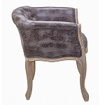 Кресло низкое в стиле прованс Louis French Armchair brown варинант исполнения - 2 | Loft Concept в Перми