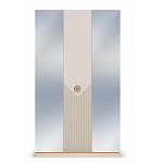 Шкаф трёхдверный с 2-мя зеркальными дверками Satin Furniture варинант исполнения - 3 | Loft Concept в Перми