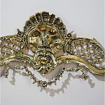 Зеркало настенное в бронзовой раме Grace Gold Mirrors  варинант исполнения - 3 | Loft Concept в Перми