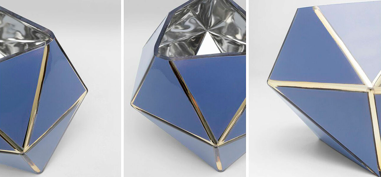 Ваза голубая Geometric projection Ваза голубая Geometric projection - Loft-Concept в Перми