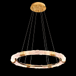 Люстра в форме кольца с золотым декором Warm Heavenly Light варинант исполнения - 5 | Loft Concept в Перми