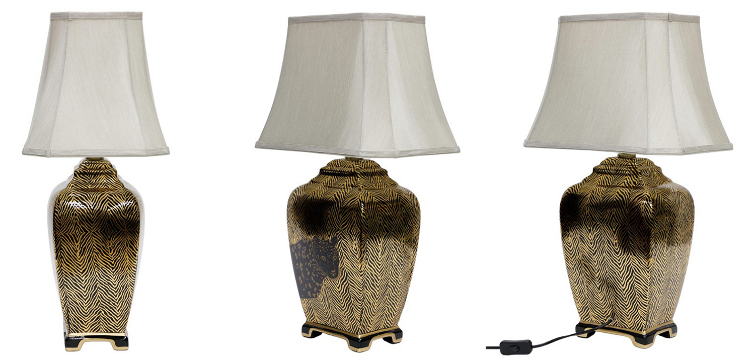 Настольная лампа Leopard Table lamp black and gold Настольная лампа Leopard Table lamp black and gold - Loft-Concept в Перми