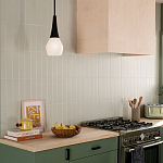 Подвесной светильник каплевидной формы с комбинированным плафоном из стали и белого матового стекла Kichler варинант исполнения - 7 | Loft Concept в Перми