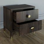 Тумба прикроватная с двумя ящиками Elsa Dreams Walnut варинант исполнения - 2 | Loft Concept в Перми