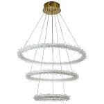 Многоярусная кольцевая люстра с хрустальным декором Gilbertine Crystals Ring Chandelier варинант исполнения - 2 | Loft Concept в Перми