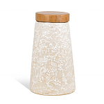 Керамический столик с деревянной столешницей "Пешка" варинант исполнения - 6 | Loft Concept в Перми