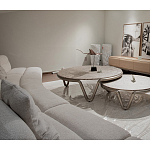 Стол журнальный круглый с узором Table Hypontic Pattern варинант исполнения - 7 | Loft Concept в Перми