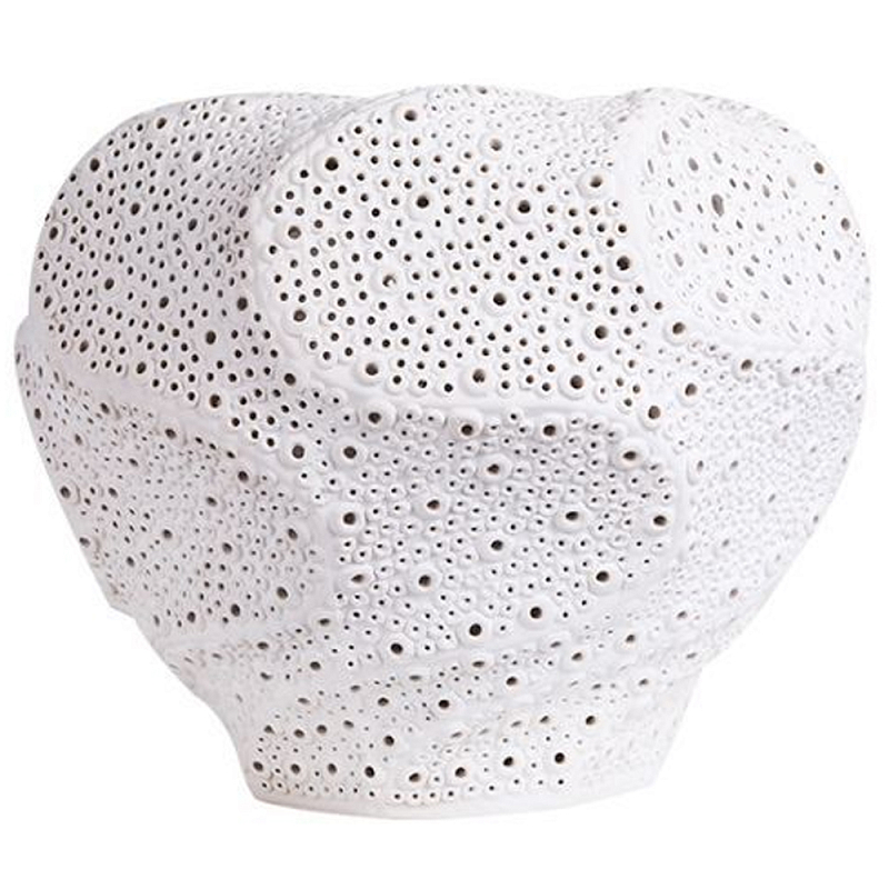 Декоративная ваза Spiral Lacy Vase Белый Декоративная ваза Spiral Lacy Vase Белый в Перми | Loft Concept