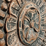 Индийский шкаф с орнаментом резьба из дерева Indian Antique Furniture  варинант исполнения - 4 | Loft Concept в Перми