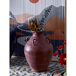 Ваза бордовая с 4-мя фактурными ручками Vase Burgundy Glaze варинант исполнения - 3 | Loft Concept в Перми