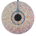 Подвесной светильник из фактурного двойного стекла Heterochromia варинант исполнения - 3 | Loft Concept в Перми