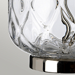 Настольная лампа с цилиндрическим абажуром и прозрачным стеклянным основанием Quintiesse варинант исполнения - 5 | Loft Concept в Перми