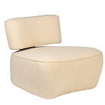 Кресло бежевое без подлокотников с обивкой из ткани букле Space of Freedom варинант исполнения - 1 | Loft Concept в Перми