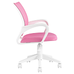 Офисное кресло с основанием из белого пластика Desk chairs Pink варинант исполнения - 3 | Loft Concept в Перми