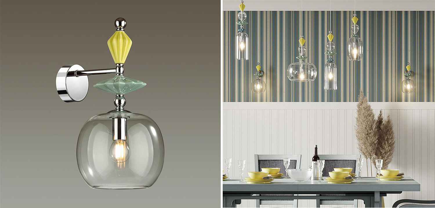 Бра Iris Glas wall lamp A chrome Бра Iris Glas wall lamp A chrome - Loft-Concept в Перми