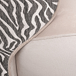 Кресло без подлокотников бежевое с принтом Macrocosm варинант исполнения - 2 | Loft Concept в Перми