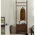 Вешалка деревянная с 2- мя ящиками Moon Walnut Furniture варинант исполнения - 1 | Loft Concept в Перми