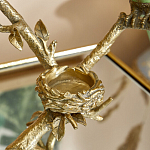 Подсвечник с двумя попугаями из фарфора на бронзовой ветке Eden Garden варинант исполнения - 4 | Loft Concept в Перми