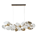 Люстра с белыми и золотистыми цветами G9 Dahlia Flowers Lamp варинант исполнения - 3 | Loft Concept в Перми