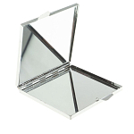 Зеркало двухстороннее квадратное из натурального камня Змеевик с декоративной вставкой в виде ящерицы Silver Stone Mirrors варинант исполнения - 3 | Loft Concept в Перми