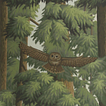 Обои ручная роспись Redwoods Colourway SC-281 on scenic paper варинант исполнения - 2 | Loft Concept в Перми