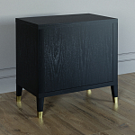 Прикроватная тумбочка с полкой Elsa Dreams Black варинант исполнения - 4 | Loft Concept в Перми