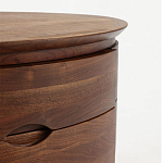 Прикроватный столик из дерева с 2-мя ящиками Moon Walnut Furniture варинант исполнения - 5 | Loft Concept в Перми