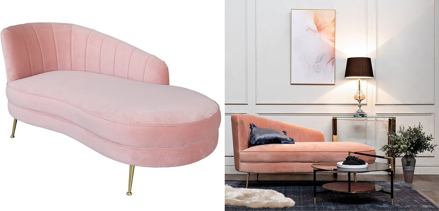Кушетка Pink Velur Кушетка Pink Velur - Loft-Concept в Перми