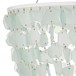 Люстра круглая с каскадом из декоративных элементов Sea Glass варинант исполнения - 2 | Loft Concept в Перми