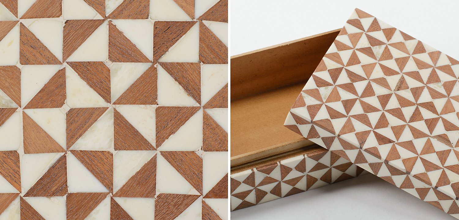 Шкатулка Wood Bone Inlay Box Шкатулка Wood Bone Inlay Box - Loft-Concept в Перми