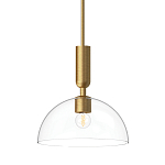 Подвесной светильник с прозрачным полусферическим стеклянным плафоном Alora Mood  варинант исполнения - 1 | Loft Concept в Перми