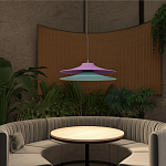 Подвесной вязаный светильник в двухцветном исполнении «Двойной Токио»  варинант исполнения - 2 | Loft Concept в Перми