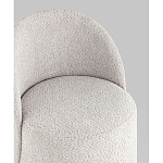 Пуф Loreen со спинкой вращающийся букле светло-серый варинант исполнения - 2 | Loft Concept в Перми