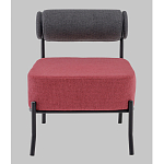 Кресло Ponpoun тёмно-серый бордо варинант исполнения - 4 | Loft Concept в Перми