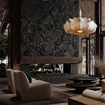 Подвесной светильник с белым фигурным абажуром и мягкими волнистыми краями Cloud Motion  варинант исполнения - 21 | Loft Concept в Перми