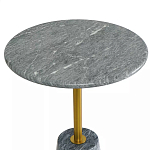 Кофейный столик круглый из мрамора серый Reliable Foundation варинант исполнения - 3 | Loft Concept в Перми