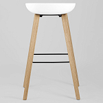 Барный стул на ножках из натурального дерева Boras White варинант исполнения - 4 | Loft Concept в Перми