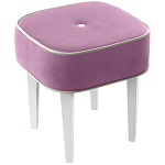 Квадратный мягкий пуф на белых ножках Winton Pouf Square варинант исполнения - 5 | Loft Concept в Перми