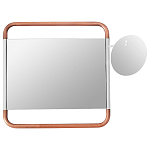 Настенное зеркало Copper White Square Functional Mirror варинант исполнения - 1 | Loft Concept в Перми