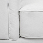 Кресло низкое с мягкой обивкой из велюра на 4-х ножках из массива березы Sophie Armchair white варинант исполнения - 6 | Loft Concept в Перми