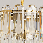 Люстра многоярусная с овальными прозрачными подвесками 36 см Harmonica варинант исполнения - 6 | Loft Concept в Перми