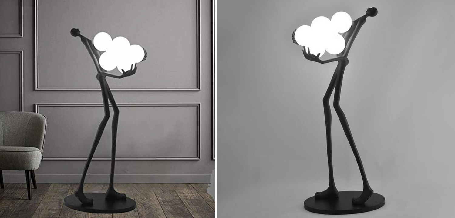 Торшер Man carries light Six Balls Торшер Man carries light Six Balls - Loft-Concept в Перми