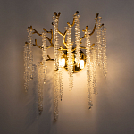 Бра золотого цвета с ветвями и хрустальными подвесками FAIRYTREE Light варинант исполнения - 2 | Loft Concept в Перми